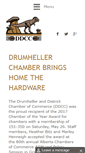 Mobile Screenshot of drumhellerchamber.com