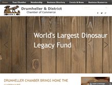 Tablet Screenshot of drumhellerchamber.com